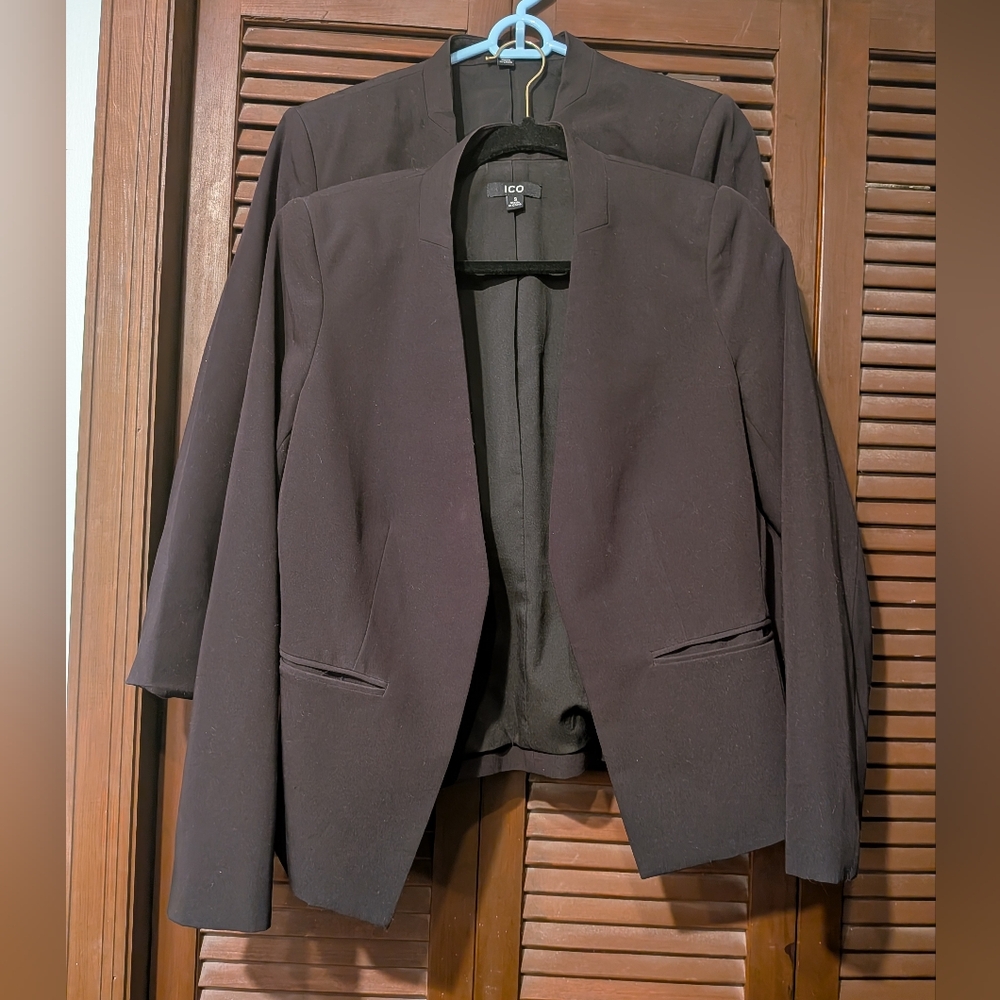 (2) Black Women's Business Blazers